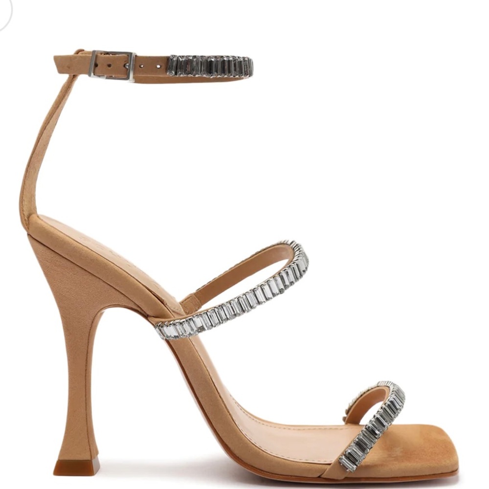 SCHUTZ Nellina Nubuck sandal sz 7.5 NWT